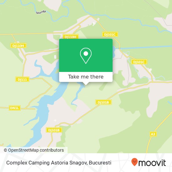 Complex Camping Astoria Snagov map