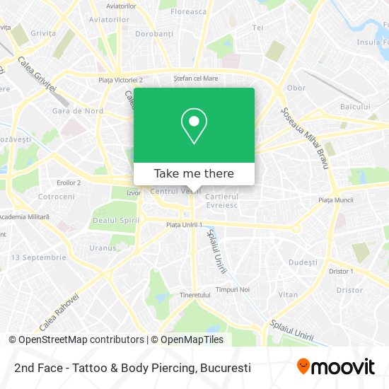2nd Face - Tattoo & Body Piercing map