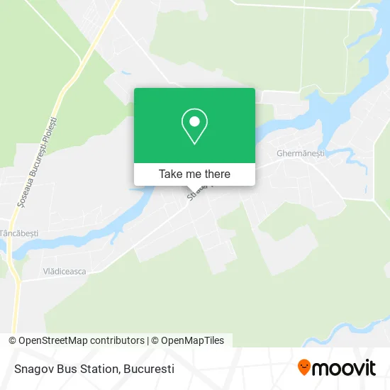 Snagov Bus Station map