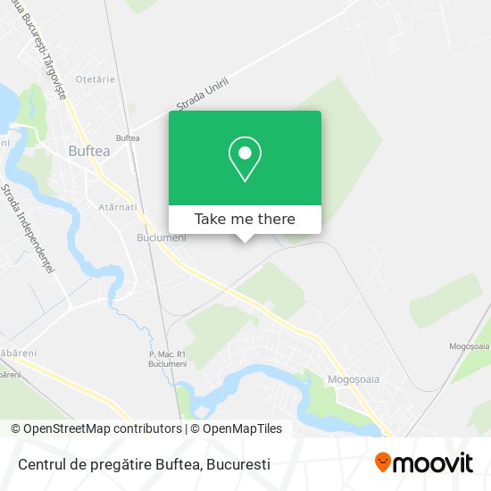 Centrul de pregătire Buftea map