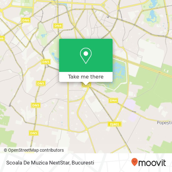 Scoala De Muzica NextStar map