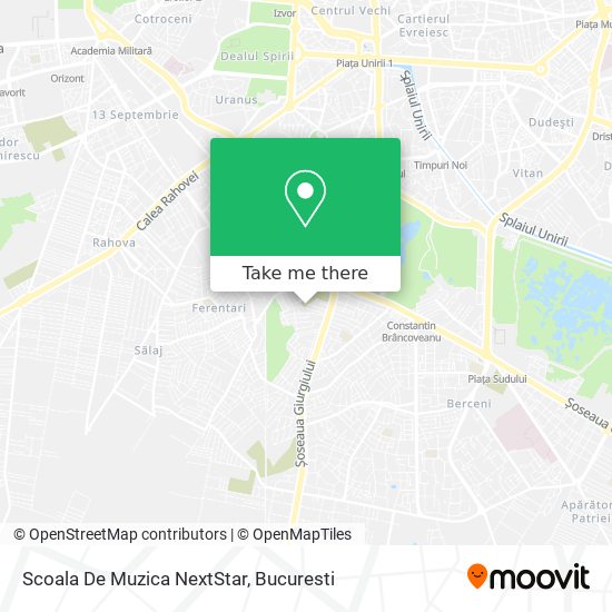 Scoala De Muzica NextStar map