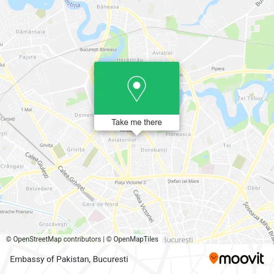 Embassy of Pakistan map