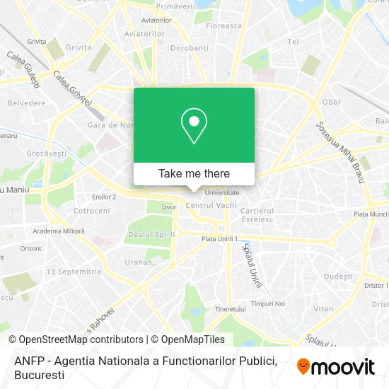 ANFP - Agentia Nationala a Functionarilor Publici map