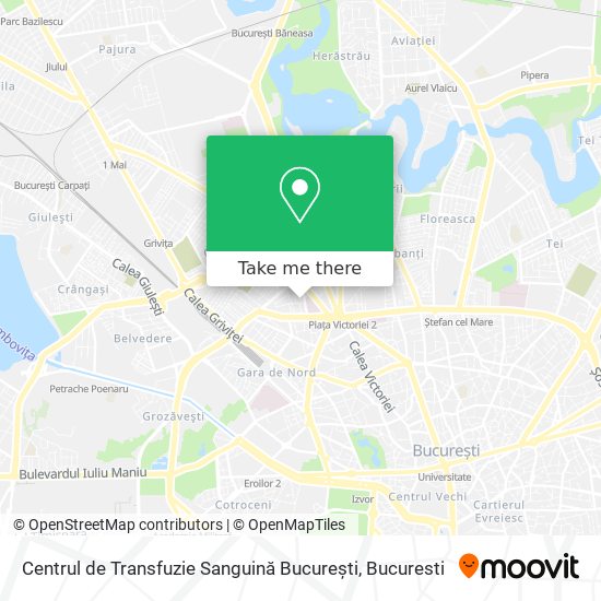 Centrul de Transfuzie Sanguină București map