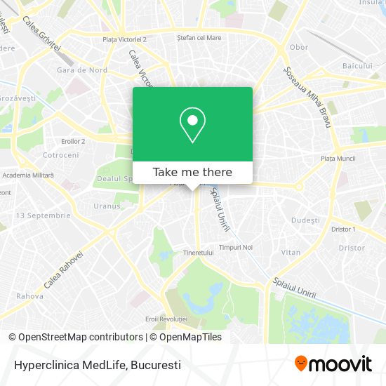 Hyperclinica MedLife map