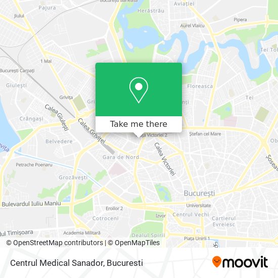 Centrul Medical Sanador map