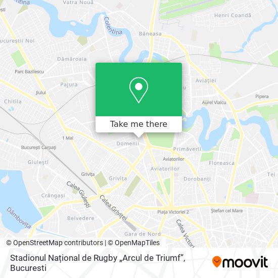 Stadionul Național de Rugby „Arcul de Triumf” map