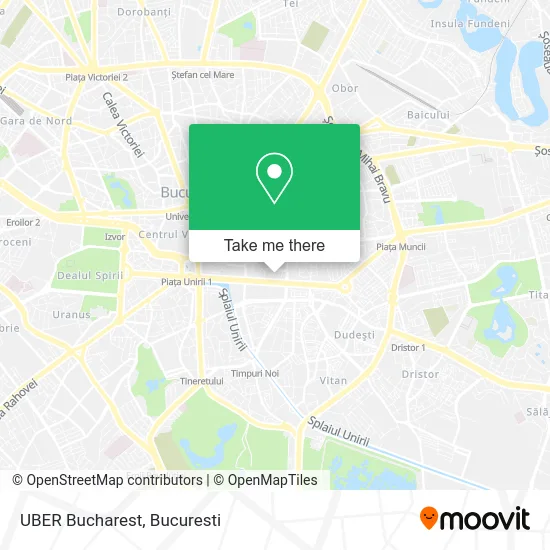 UBER Bucharest map