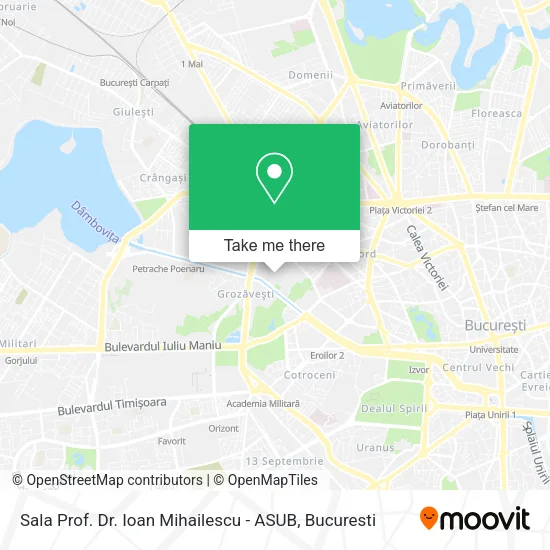 Sala Prof. Dr. Ioan Mihailescu - ASUB map