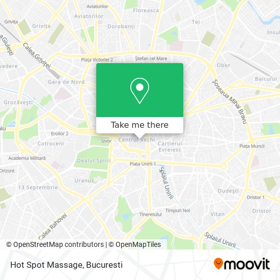 Hot Spot Massage map