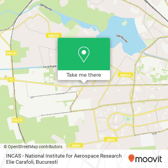 INCAS - National Institute for Aerospace Research  Elie Carafoli map