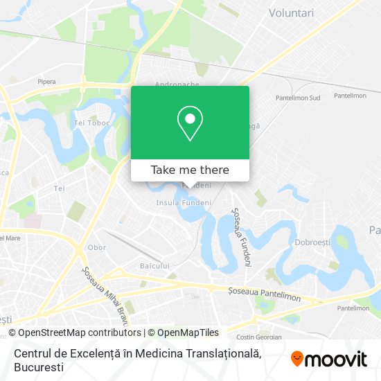 Centrul de Excelență în Medicina Translațională map