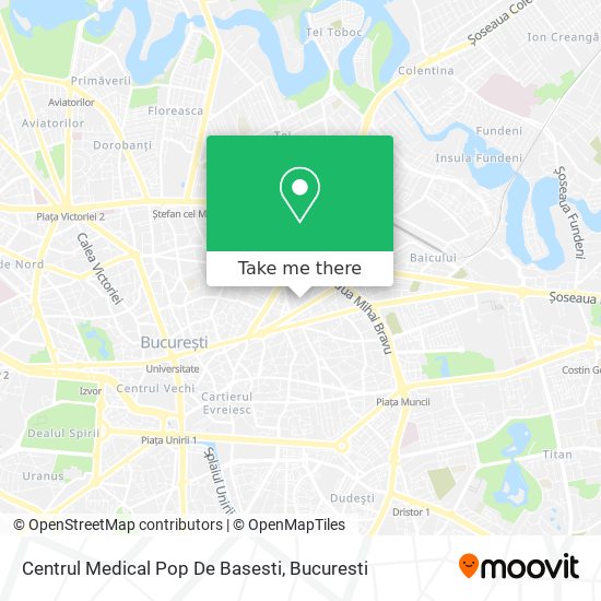 Centrul Medical Pop De Basesti map