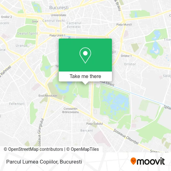 Parcul Lumea Copiilor map