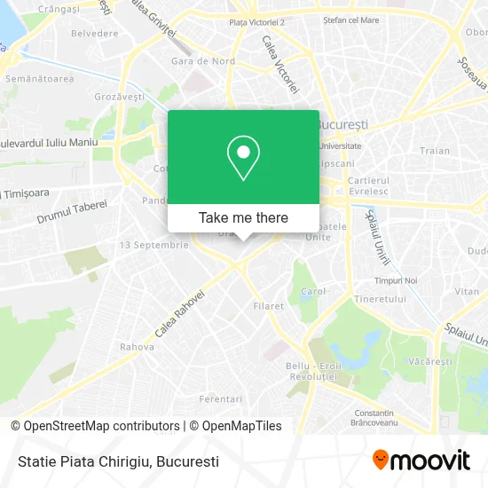 Statie Piata Chirigiu map