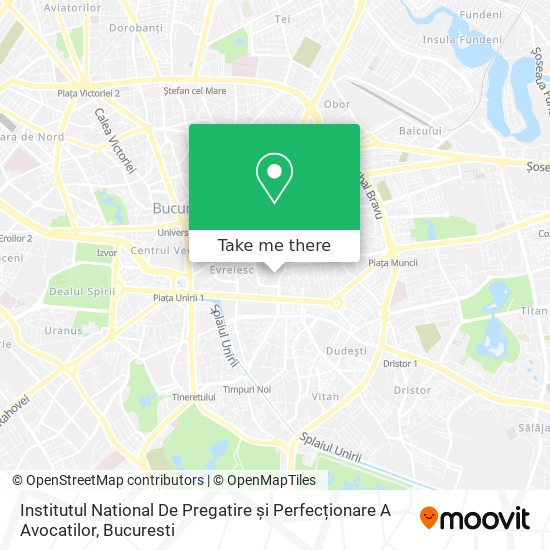 Institutul National De Pregatire și Perfecționare A Avocatilor map