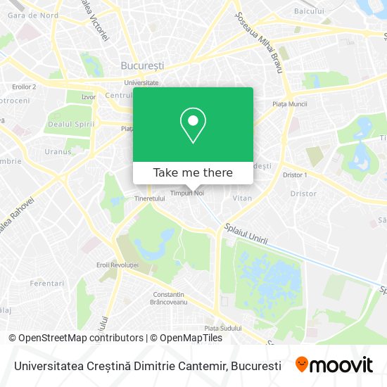 Universitatea Creștină  Dimitrie Cantemir map