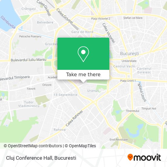 Cluj Conference Hall map