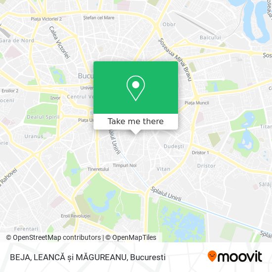BEJA, LEANCĂ și MĂGUREANU map