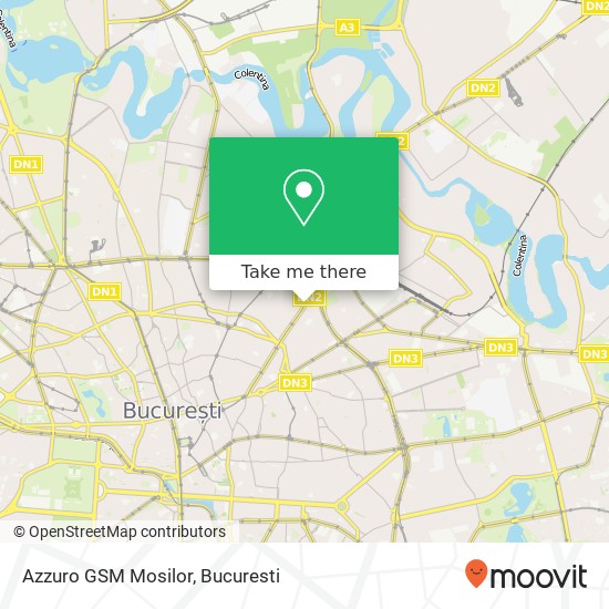 Azzuro GSM Mosilor map