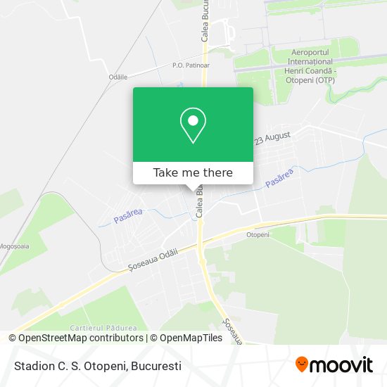 Stadion C. S. Otopeni map