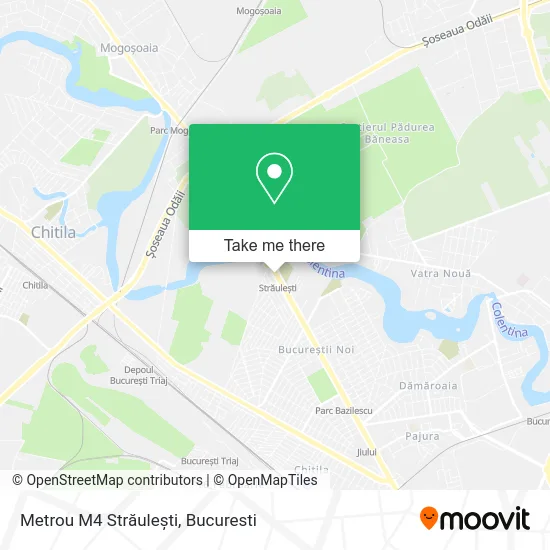Metrou M4 Străulești map