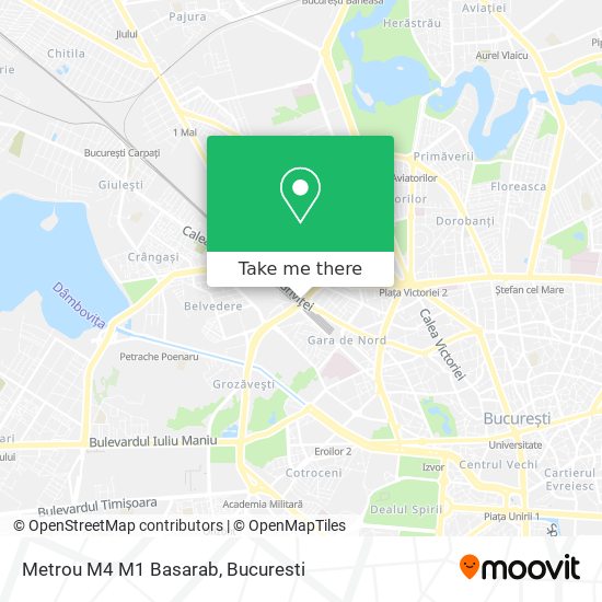 Metrou M4 M1 Basarab map