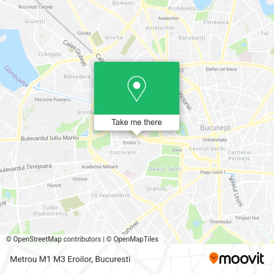 Metrou M1 M3 Eroilor map