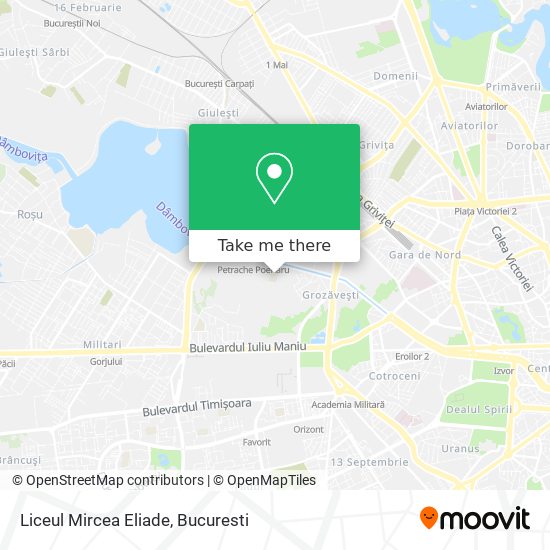Liceul  Mircea Eliade map