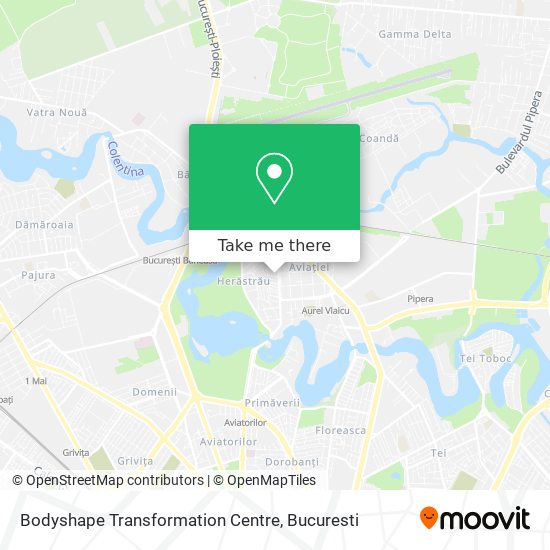 Bodyshape Transformation Centre map