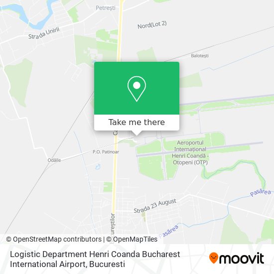 Logistic Department Henri Coanda Bucharest International Airport map