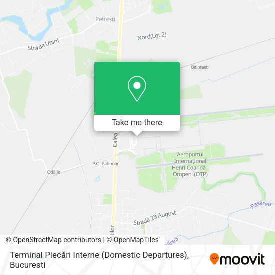 Terminal Plecări Interne (Domestic Departures) map