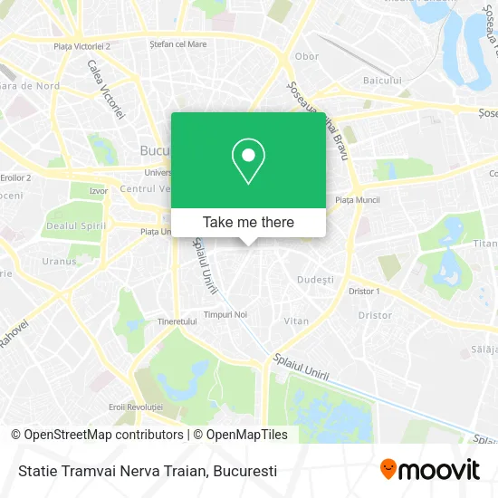 Statie Tramvai Nerva Traian map