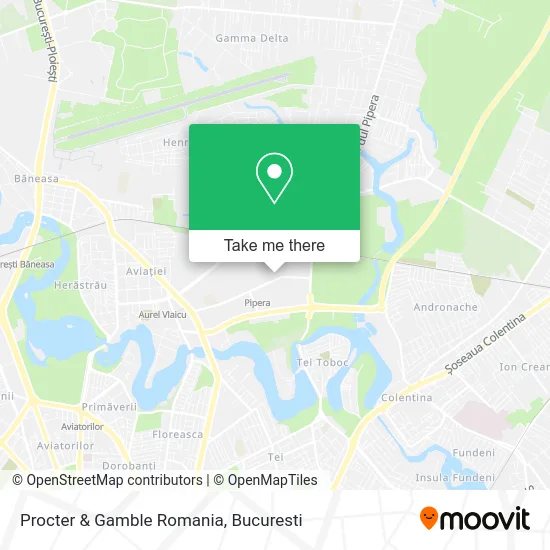 Procter & Gamble Romania map