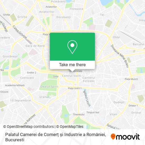 Palatul Camerei de Comerț și Industrie a României map