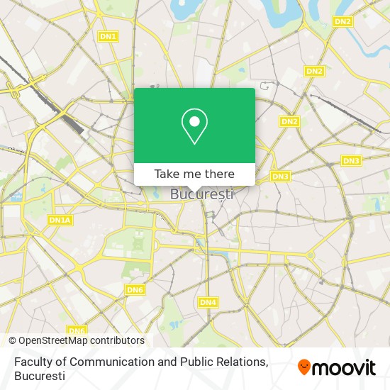 Faculty of Communication and Public Relations map