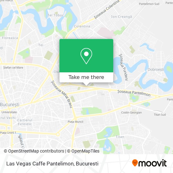 Las Vegas Caffe Pantelimon map