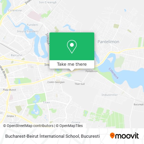 Bucharest-Beirut İnternational School map