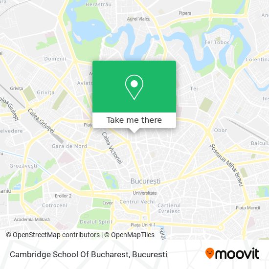 Cambridge School Of Bucharest map