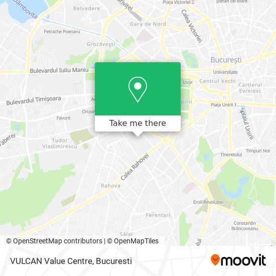 VULCAN Value Centre map