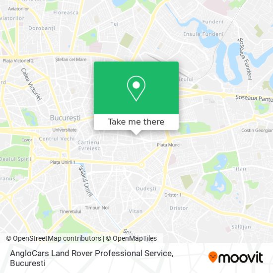 AngloCars Land Rover Professional Service map