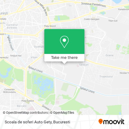 Scoala de soferi Auto Gety map