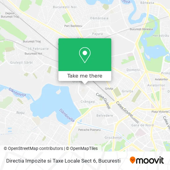 Directia Impozite si Taxe Locale Sect 6 map