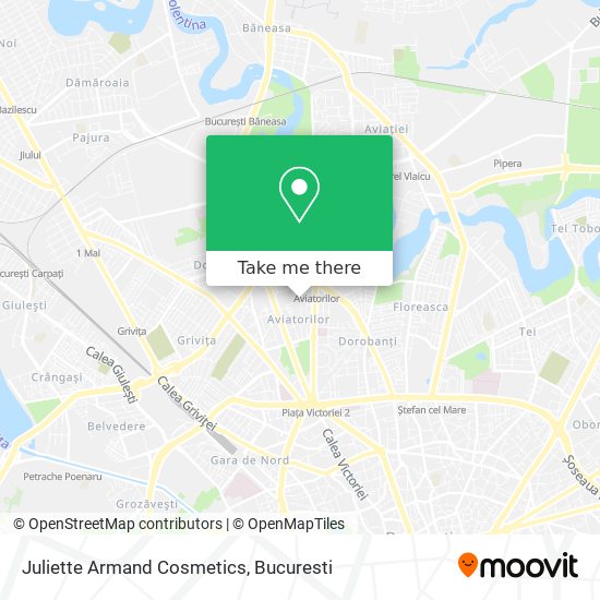 Juliette Armand Cosmetics map