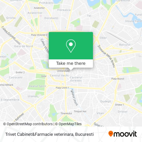 Trivet Cabinet&Farmacie veterinara map