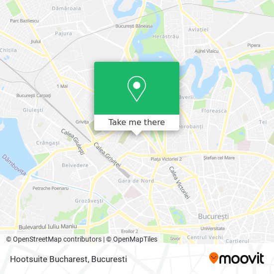 Hootsuite Bucharest map