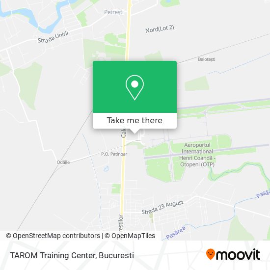 TAROM Training Center map