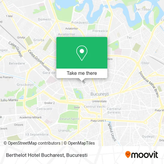 Berthelot Hotel Bucharest map