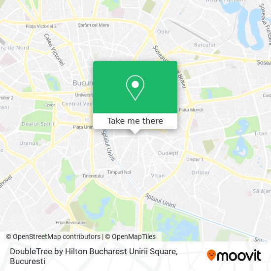 DoubleTree by Hilton Bucharest Unirii Square map